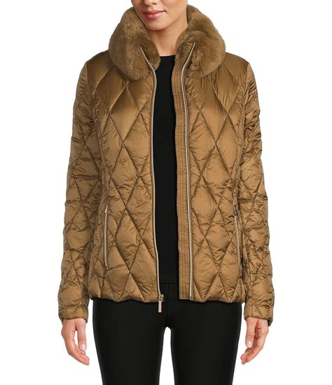 michael kors quilted down parka|michael kors quilted jacket.